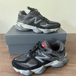 New Balance 9060 Black and Gray Athletic Shoes
